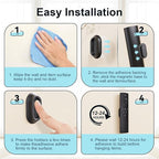 Vaszu Magnetic Remote Control Holder Self-Adhesive Wall Mount, 6 Pack Upgraded Silicone Organizer Storage Wall Holder for Home Office TV, Fan and Air Conditioner Remote Control Black