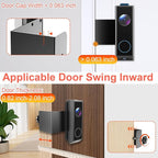 Anti-Theft Video Doorbell Mount for Eufy E340, Doorbell Camera Mount, No Drill Adjustable Mounting Bracket Holder Accessories for Apartment Rentals, Enhanced Protection Doorbell Mount Bracket