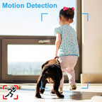 XISRU 64GB Home Security Camera, 1080P Surveillance Camera, Indoor Camera with 10000mAh Battery, Night Vision, Motion Detection