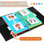 Ctosree 246 Pcs Communication Book Small Tools for Visual Schedule Picture Cards Include 3 Ring Binder Dividers 100 Adhesive Labels 5 Card Dividers for Kids ADHD(Mixed Color)