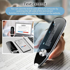 Translator Pen, Scanner Reader Pen 112 Languages OCR Digital Scanning Translation Pen Text-to-Speech Device, Reader Pen for Dyslexia, Text Excerpt, Photo Translation, Dictionay Pen for Students Adults