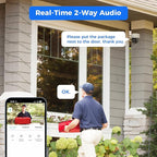 [330°View+Human Tracking] Hiseeu 6MP PoE PTZ Camera System,NVR Security Camera System w/2Pcs 5MP Wired Security Camera Outdoor&Indoor,2-Way Audio,Waterproof,7/24 Record for Home Surveillance