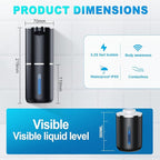 Automatic Liquid Soap Dispenser, 12.8oz/380ml Wall Mount Touchless Soap Dispenser with Sensor, 4-Level Adjustable, IPX5 Waterproof, USB Rechargeable for Bathroom, Kitchen