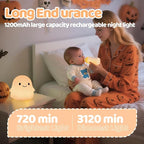 Rytinazzz Halloween Ghost Night Light, Color-Changing & 50-Hour Battery, Spooky-Cute Squishy Lamp for Kids, USB Rechargeable with Timer, Halloween Decor & Gifts