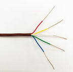 Eastwire 18/5 250ft Thermostat Wire- Brown - Solid Copper 18 Gauge, 5 Conductors - CL2 (ETL Listed) - Residential, Commercial and Industrial Rated (18/5, 250ft)