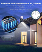 Ofuray Of-9000W Solar Street Lights Outdoor, Commercial Dusk to Dawn Solar Security Flood Light with Remote Control Motion, IP67 Waterproof, 6500K for Parking Lots, Courts, Barns