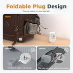 USB C Charger Block 20W, TESSAN PD Fast Charging Adapter with Foldable Plug, 1875W Power Outlet Extender(4 AC and 4 USB) for Cruise, Home, Office, Dorm