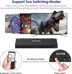 4K@60Hz 4 in 1 Out HDMI Switch, 4 Port HDMI Switcher Selector Support HDR10 & HDCP 2.2 & Full 3D with IR Remote Control Compitable with Nintendo Switch,Xbox PS5/4,Fire Stick,Roku,Apple TV for Gaming
