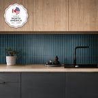 SMART TILES Peel and Stick Backsplash - 5 Sheets of 11.43" x 9" - 3D Adhesive Peel and Stick Tile Backsplash for Kitchen, Bathroom, Wall Tile
