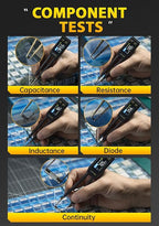 FNRSI Upgraded Version LCR-ST1 Mini Smart LCR Meter, SMD Tester, ESR Meter - 100Hz, 1kHz, and 10kHz Resistance Capacitance Inductance Continuity Diodes Measurement Tool