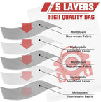 3D Airclean Dust Bags Replacement for Mie.le FJM Compact C2 Compact C1 Complete C1 S241 S290 S300i S500 S700 S4 S6 Series (Pack of 20) with 5 Motor Protection Filters 5 Air.Clean Filters