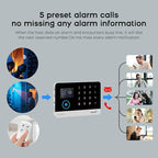 PGST 12 PCS Home Security Systems with LCD Touch Screen,Wireless GSM 4G Burglar Door Open Alarm Systems,120dB Loud Siren,Phone App Control for Villa,Apartment,Home Pets,Kids Safety