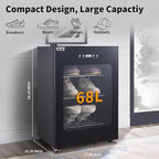 CTT 2.4 Cu.Ft Boot Dryer for Work Boots, Shoe Dryer for Sneakers, Gloves, Helmet & Boxing Glove, Electric Boot Dryer with Pull-out Detachable Rack, 3 Drying Mode, Timer, Auto-shut Off