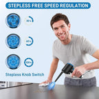 ATEngeus Compressed Air Duster, Electric Air Duster, Cordless Air Duster for Computer, Stepless Speed, Keyboard Cleaner, Replace Canned Air, Brushless Motor, 6000mAh