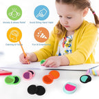Fidget Toys Adults, Sensory Toys for Kids with Autism, Anxiety Relief Items for ADHD Stress Relief, Texture Worry Stone for Teens & Flip Slider - Treasure Box Toys for Classroom (3pcs)