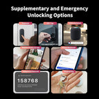Aqara Smart Lock U200 (Fingerprint Keypad Included), Matter Over Thread, Keyless Entry Door Lock with Apple Home Key and Rechargeable Battery, Supports Apple Home, Alexa and SmartThings, Black