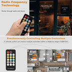 PAUTIX RF Remote Dimmer CCT Tunable COB LED Strip Lights,17-Key Wireless Remote and Controller DC 5-24V for CCT COB LED Tape Lights,Timer Function