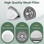 8 PACK 2033 Replacement Filter Compatible with Bissell Featherweight Stick Lightweight Bagless Vacuum Cleaner 20331, 20333, 20334, 20336, 20339, 2033M,8 Mesh Filter 8 Foam Filters, Replace No.#1611508