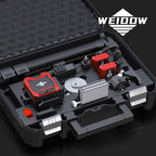 Weiddw 16 Lines Self-Leveling Laser Level with Tripod, 4x360°4D Green Cross Line Vertical & Horizontal Laser for Construction,Home Renovation,Remote Controller&Durable Case（＜1mw）