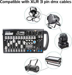 Battery Dmx Controller with Midi, Portable Dmx Controller for Moving Head Lights, Dmx 192 Controller Lighting Console, Dmx512 Controller with Built-in Battery