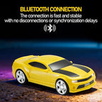 WSTER Classic Sports Car Model Bluetooth Speaker, Portable Wireless Outdoor Speaker with HD Sound, TWS Pairing, Truck Bluetooth Speaker, Parties & Home Audio (Yellow)