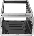 Sound Town Lightweight and Compact 6U ATA ABS Rack Case, with Slant Mixer Top, 21" Depth, 10U Top and 6U Side Spaces (STMR-A10X6U)