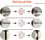 Fridge & Freezer Door Alarm with Delay When Left Open, 60sec, 120sec, 180sec Reminders, Refrigerator Door Chime (Pack 2).