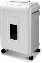 Aurora High-Security 8-Sheet Micro-Cut Paper, CD/DVD and Credit Card Shredder, White/Gray