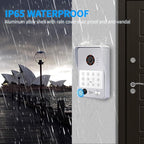 Wired Video Door Phone Apartment Intercom System,7 Inch Touch Monitor with 1080P HD Camera Doorbell,Supporting 5 in 1 Unlocking,Minitoring Motion Detecting for Home Villa,Tuya (2 doorbell + 4 monitor)