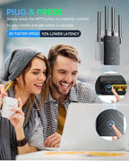 2026 WiFi Extender Signal Booster for Home - 8X Faster Internet Booster with Ethernet Port, Covers 15888sq.ft & 1-Tap Setup, Wireless Repeater Amplifier Supports 68＋Devices