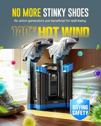 POPCHOSE Heavy-Duty Boot Dryer, Upgraded Shoe Dryer Helps Reduce Odor, Glove & Boot Warmer, Silent & Adjustable Timer