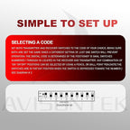 2 X Multi-Code 3089 3060 MultiCode 308911 Linear MCS308911, 10 Dip Switch Gate Opener Remote 300MHZ, Multi Code Garage Door Opener【10-Year-Warranty】