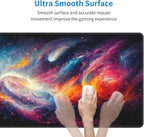 Galaxy Extended Big Mouse Pad Large,XL Gaming Mouse Pad Desk Pad,31.5x11.8inch Long Computer Keyboard Mouse Mat Mousepad with 3mm Non-Slip Base for Home Office Work