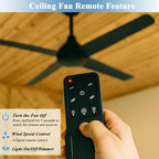 Replacement Remote for Westinghouse 7787900, 4-Speed Black Ceiling Fan Remote Control with Backlit Buttons, Ceiling Fan Remote with Light Dimmer, Included Wall Mount - Only Remote