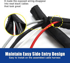 Sonoreboom Braided Wire Loom Mesh Woven Split Sleeving Easy to Anywhere, Maintaining, Removing or Adding Cable/Wire/Harness/Pip (3/4" - 36 Feet)