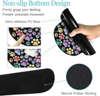 LIMKRIAN Dog Paw Mouse Pad Set XXL Large Desk Mat Pad, Cute Ergonomic Mouse Pad with Wrist Support Wrist Rest for Computer Keyboard, Cup Coaster Cute Cat Paw Office Supplies Desk Decor Accessories