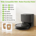 Bluevisk 16 Pack Plus 405 Combo Dust Bags for Roomba Essential Q0520/Plus 405 Combo/Plus 505 Combo/Plus 504 Vac/Y0140 Combo/Y0110/Q0120/Q011/104 Combo/105 Combo/105 Vac/Max 705 Vac/205 Vac Dust Bag