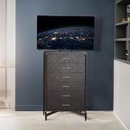 VIVO Tall TV Cart for 32 to 83 inch Screens up to 110 lbs, LCD LED OLED 4K Smart Flat and Curved Panels, Rolling Stand with Laptop DVD Shelf, Locking Wheels, Max VESA 600x400, Black, STAND-TV13E