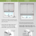 ZSTARR Smart Roman Shades Rechargeable Motorized Blinds with Remote Light Filtering Roman Window Shades Plain Fold Soft for Doors Bedroom, Custom Size (Sheer Gray)