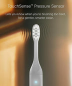 SURI 2.0 New Sonic Electric Toothbrush with Pressure Sensor & UV-Cleaning Travel Case | 1 Month+ Battery | Electric Toothbrush for Adults | Travel Toothbrushes | Tooth Brush | White