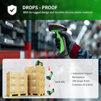 NETUM 2D QR Industrial Bluetooth Barcode Scanner with Charging Dock, Upgraded Wireless 2D/1D Bar Code Reader, 2600mAh Battery, Drop Dust WaterProof, Hands-Free for Windows, Mac, Android, iOS (NT-1950)