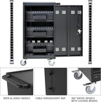 Leavader 45-Device Mobile Charging Carts for Tablets Laptops, Portable Charging Cabinet with Transformer and Caster, Large Charging and Storage Cabinet for Classroom or Office|Up to 16" Screen