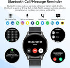 Smart Watch for Men Women Fitness: Waterproof Make/Answer Call Smart Watches for Men Digital Mens Watches Running Step Tracker Smartwatch Android Phones iPhone Samsung Compatible Heart Rate Monitor