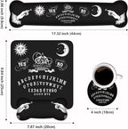 Wrist Rest Support Ergonomic Gel Mouse Pad & Memory Foam Keyboard Set, Non-Slip Rubber PU Base for Home Office Working Studying Easy Typing & Pain Relief, Ouija Board