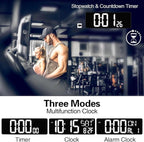 XREXS 16.5 in Large Display Wall Clock with Temperature/Date/Week, LED Big Digital Timer Clock with Remote Control, Alarm Clock for Home and Office, Auto-dimming