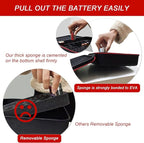 Glamgen Battery case organizer with Tester (BT168), Battery Storage case Holds 126 Batteries Various Sizes AAA AA C D 9V Lithium 3V, Batteries Holder Organizer