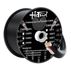 HiFind 14/2 Gauge Speaker Wire Cable 150 Ft-Tinned OFC Copper-UL CL3 Rated- Indoor/Outdoor-Pro Series 14 AWG-UV PVC Jacket&Cotton, Hi-Fi Sound for Car Audio,Home Theater Speakers,Stereos-Black