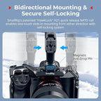 SMALLRIG Quick Release Top Handle, Dual-Direction & Compatible QR-Slide NATO Rail for ARRI with 1/4"-20 Screw, Ergonomic Design,15kg Max. Load,Built-in Multiple Mounting Points,HawkLock H21-5632