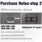 Mounting Dream TV Wall Mount for 37-70 Inch Flat Screen TV - Tilting, Low Profile Space Saving - Max VESA 600 x 400, 132lbs MD2868-LK