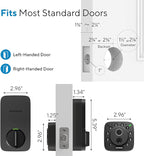 ULTRALOQ 2026 Upgrade Bolt Fingerprint Smart Lock in Black, Biometric Deadbolt with Built-in WiFi, Keyless Entry Door Lock, App Remote Control, 10 Months Battery, IP65 Waterproof, BHMA Grade AAA